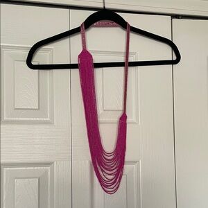 Pink Multi-Strand Beaded Necklace - Women Jewelry